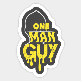 One man guy Sticker